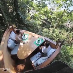 Ce restaurant en Thailande est incroyable... Maison dans les arbres