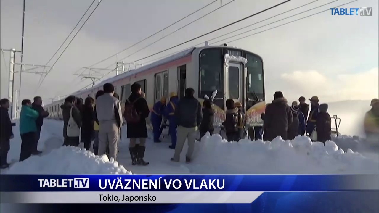 JAPONSKO: Vlak zastavil hustý sneh, cestujúci v ňom uviazli na 15 hodín