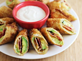 Avocado Bacon Egg Rolls
