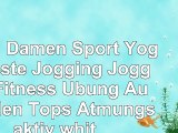 PUPU Damen Sport Yoga Weste Jogging Jogging Fitness Übung Aushöhlen Tops Atmungsaktiv