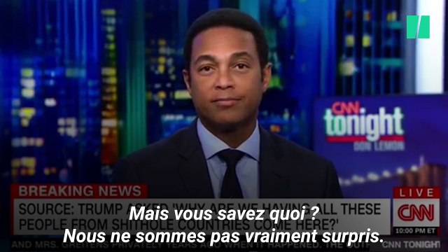 Les journalistes américains montent au créneau après le pays de merde de Trump