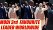 PM Modi ranked at 3rd spot among global leaders ahead of Xi Jinping , Vladimir Putin | Oneindia News