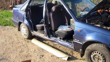 Daewoo Cielo rigt side damaged repair