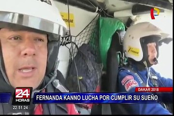 Dakar 2018: Fernanda Kanno lucha por su sueño tras haber quedado atrapada en las dunas