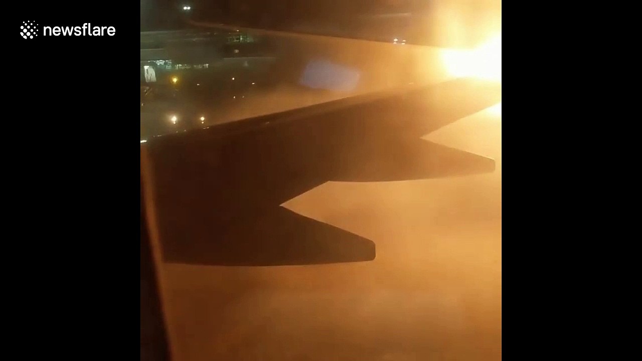 Terrified passengers scream as two planes collide at Toronto airport