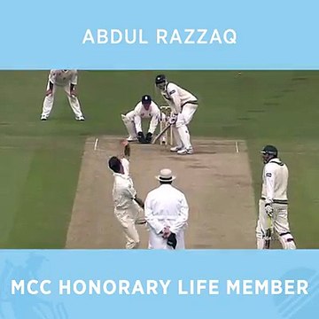 Former Pakistan Cricket Team all-rounder Abdul Razzaq has been awarded Honorary Life Membership of MCC!