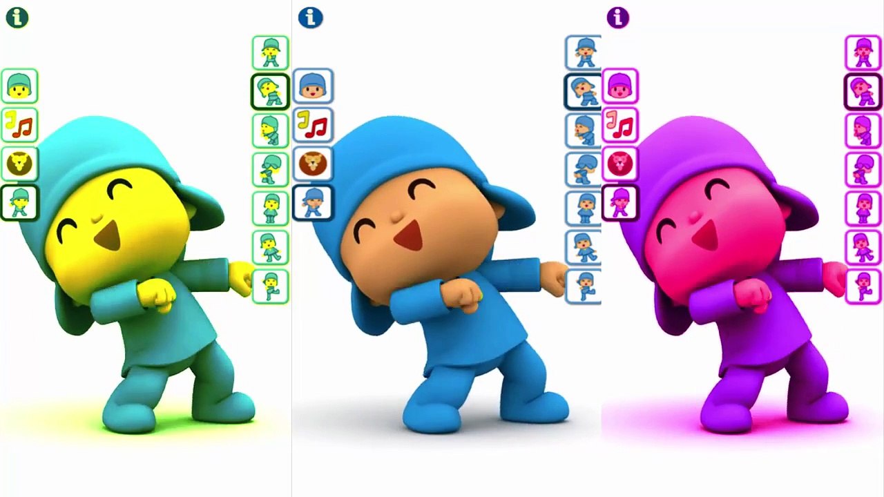Baby Learn Colors with My Talking Pocoyo Colours for Kids Animation Education Cartoon Compilation