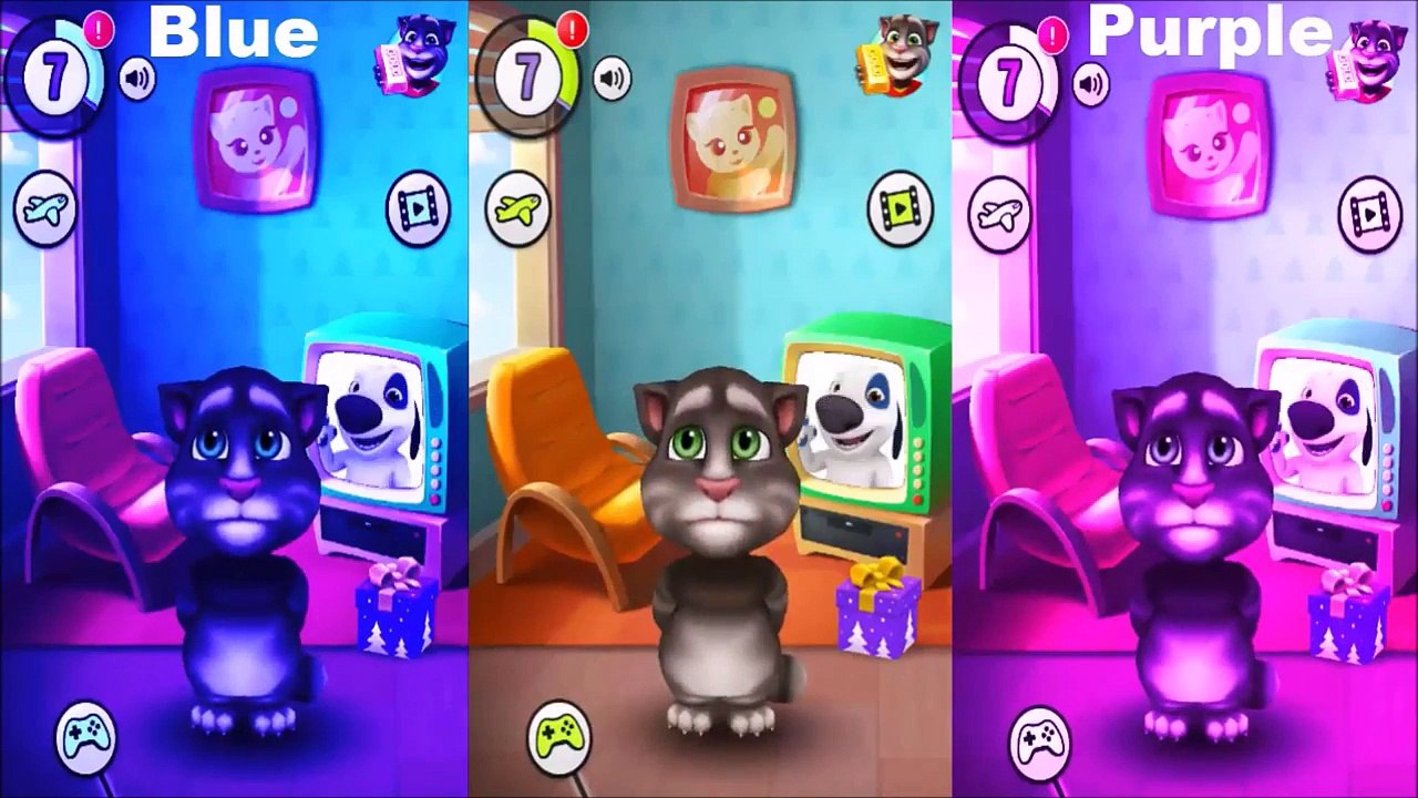 Baby Learn Colors with Talking Tom Gold Run Colours Animation Education Cartoons For Kid Compilation