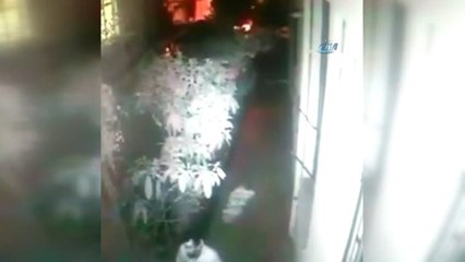 Başkent'te Tv Hırsızı Güvenlik Kamerasına Böyle Yakalandı