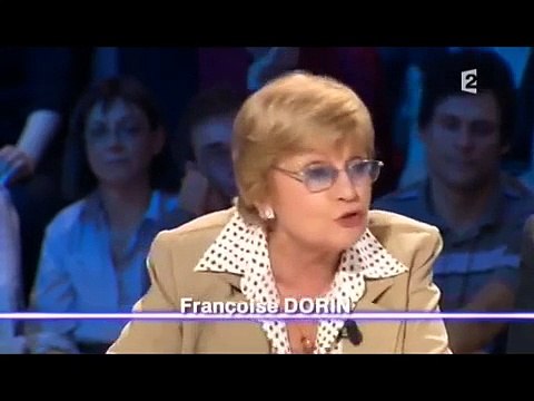 Françoise Dorin sur le plateau de On n'est pas couché de Laurent Ruquier sur France 2