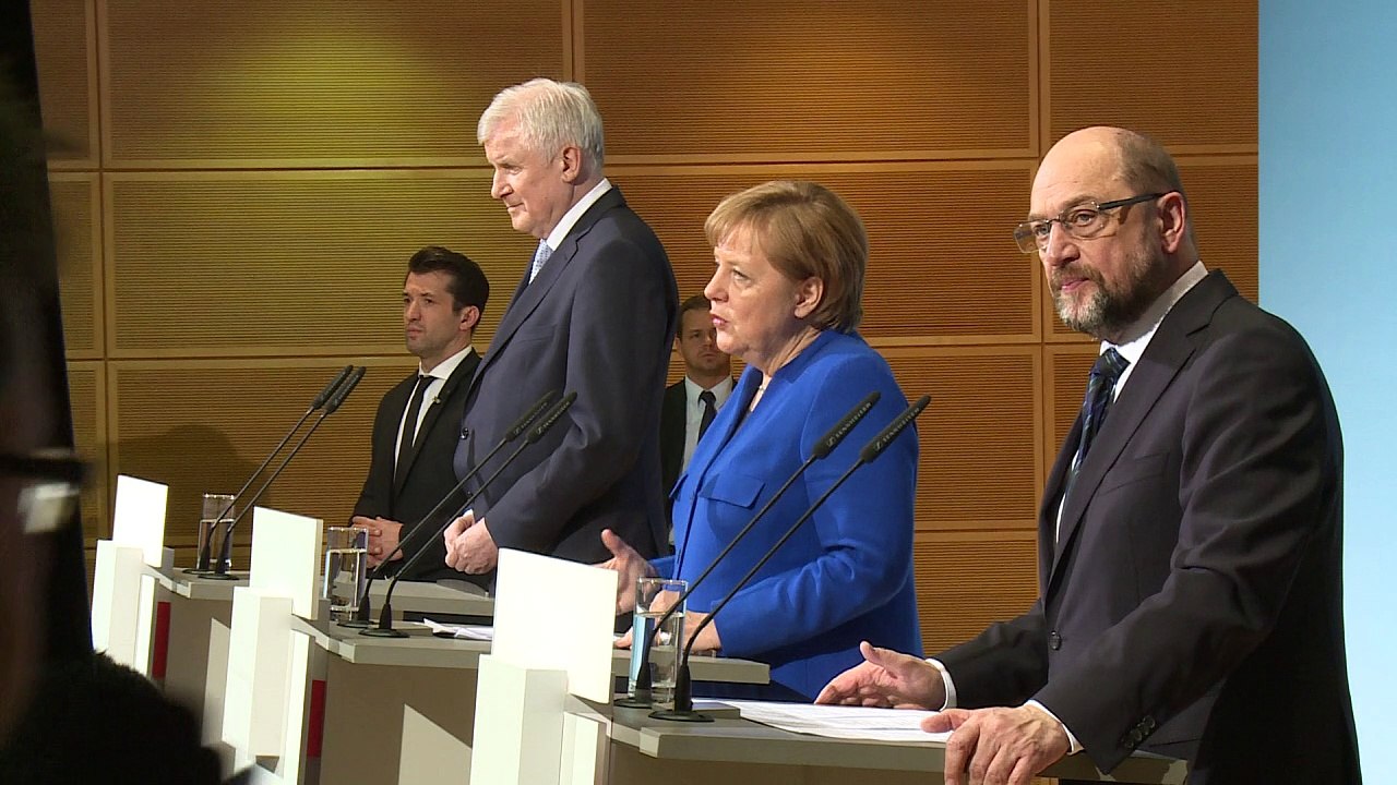 Spitzen von Union und SPD für Koalitionsverhandlungen
