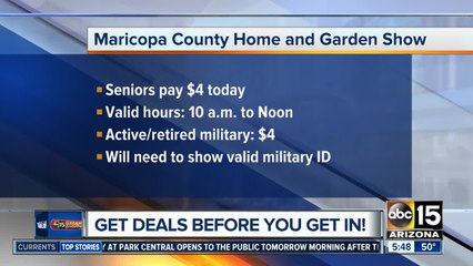Get discounts to the Maricopa County Home and Garden Show