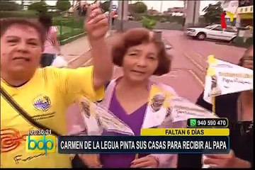 Carmen de la Legua: vecinos pintan sus casas para recibir al papa Francisco