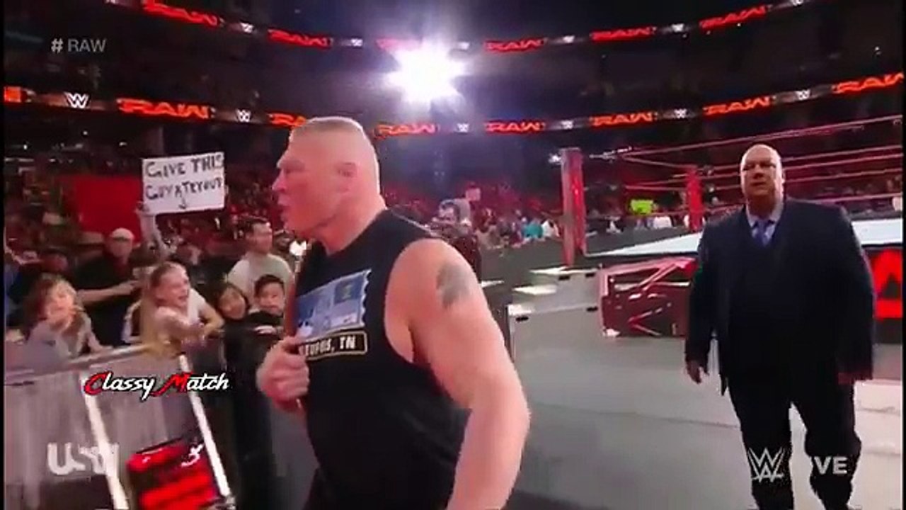 Braun Strowman Destroyed Kane & Brock Lesnar - WWE Raw 8 January 2018