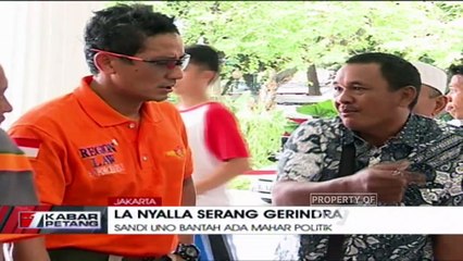 Sandiaga Uno Politik itu Perlu Biaya, Tapi Gerindra Tak Pernah Meminta