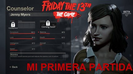 FRIDAY THE 13TH THE GAME [MI PRIMERA PARTIDA]