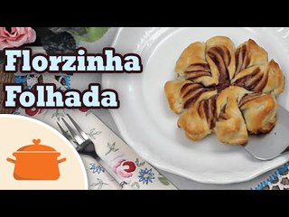 Florzinha de Massa Folhada de Nutella