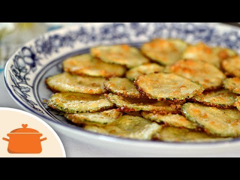 Como Fazer Chips de Abobrinha com Parmesão - Receita Prática