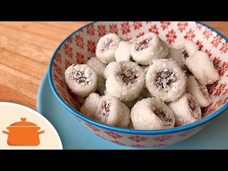 Bala de Coco Recheada de Brigadeiro - Não Vai ao Fogo