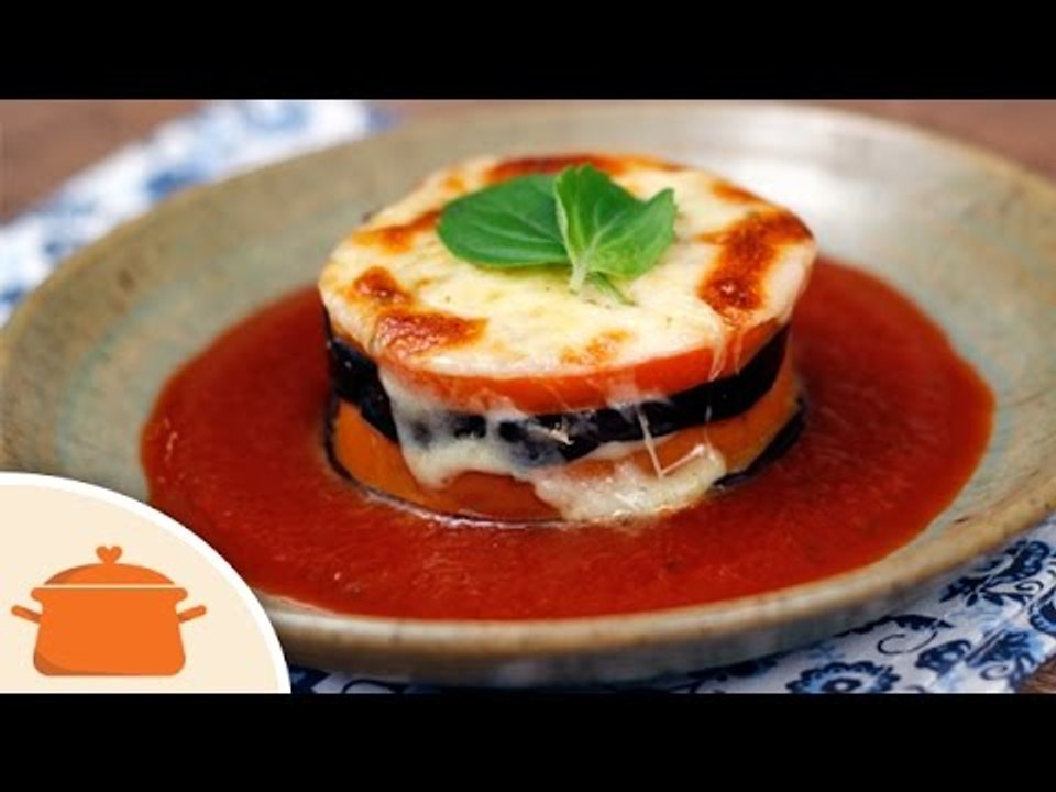Como Fazer Torre de Berinjela - Receita Vegetariana