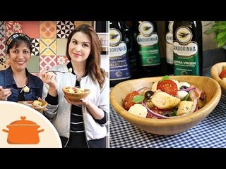 Como Fazer Panzanella - Receita Italiana com Lu Ferreira do Chata de Galocha