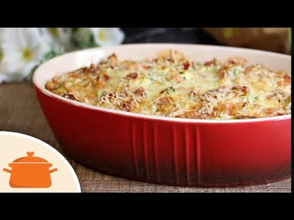 Como Fazer Torta de Batata, Abobrinha e Calabresa