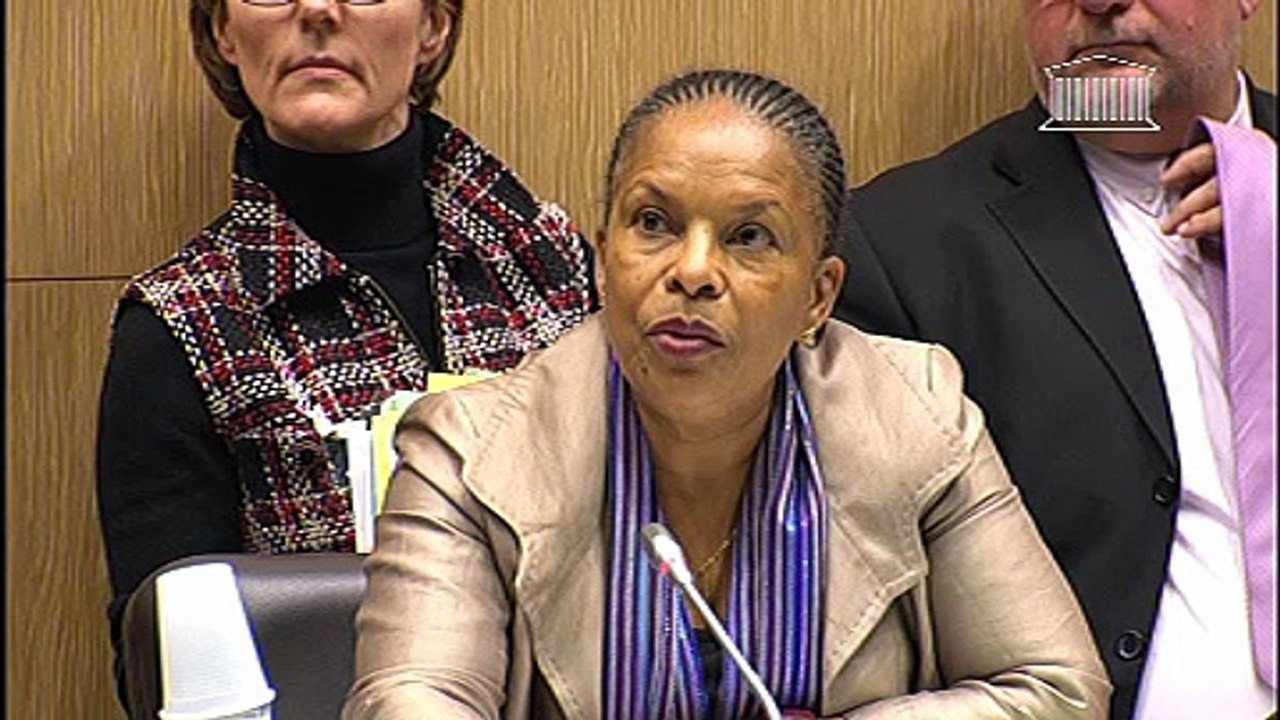 Audition de Mmes Christiane Taubira et Dominique Bertinotti, ministres - Mardi 18 décembre 2012