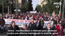 Grèce: grève et manifestations contre une réforme d'austérité