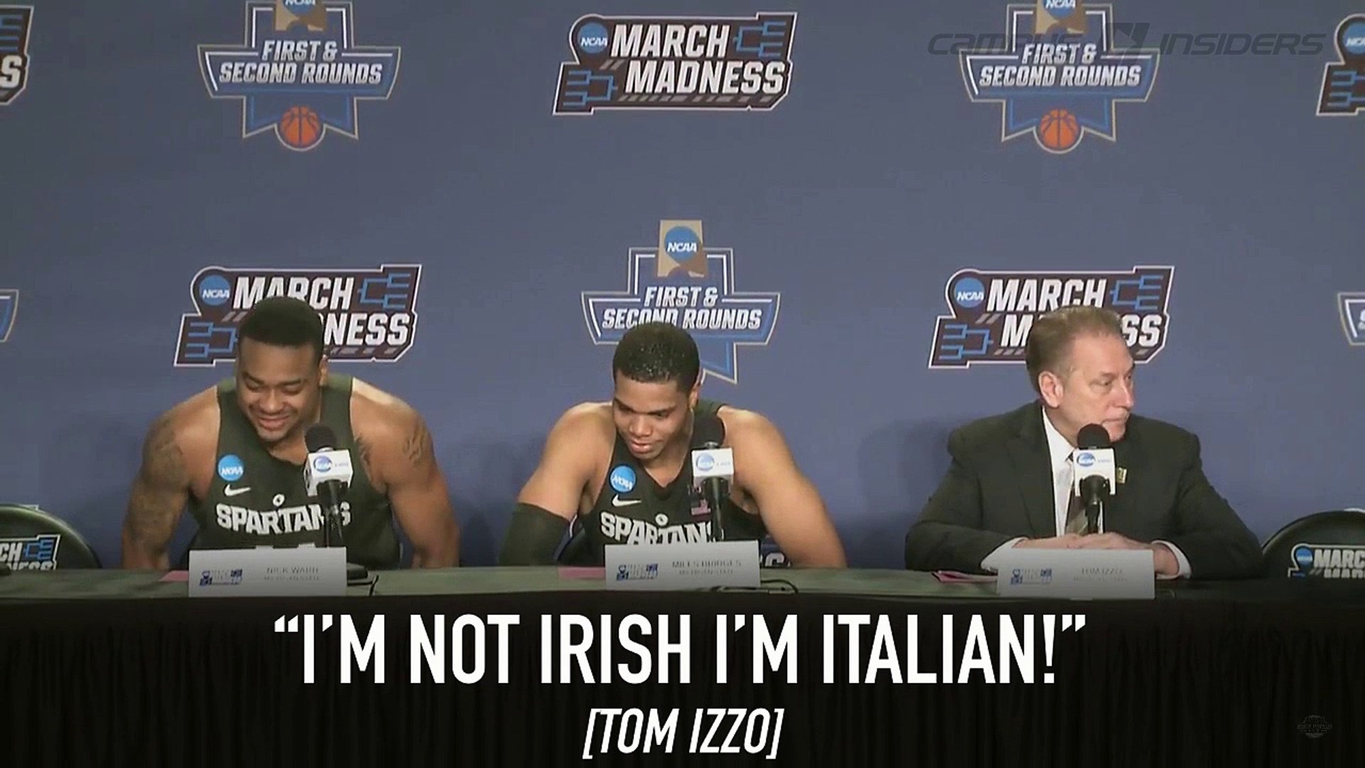 ⁣Tom Izzo Talks St. Patrick's Day Luck, Kansas Matchup