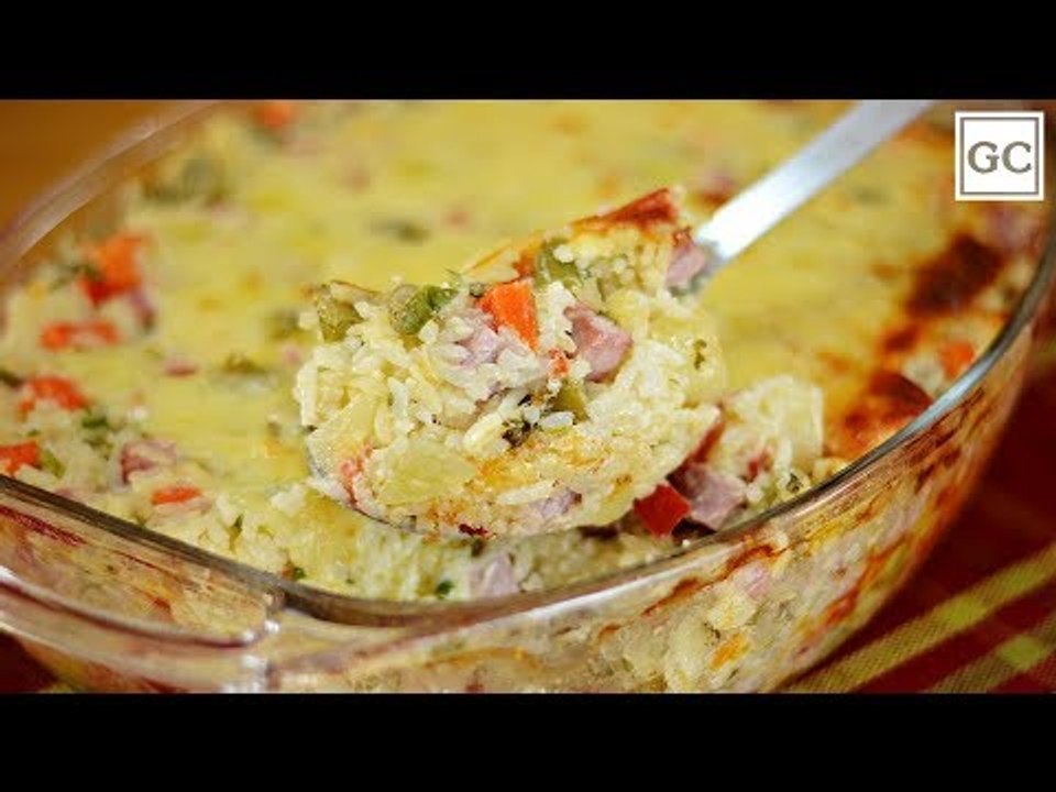 Arroz de forno cremoso com legumes | Receitas Guia da Cozinha