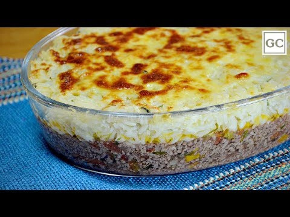 Escondidinho de carne moída com arroz | Receitas Guia da Cozinha