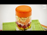 Salada de macarrão no pote | Receitas Guia da Cozinha