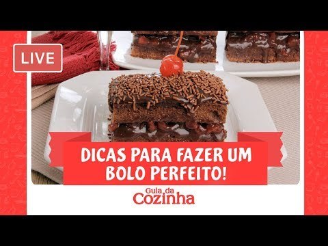 [AO VIVO] Dicas para fazer bolos perfeitos! | Guia da Cozinha
