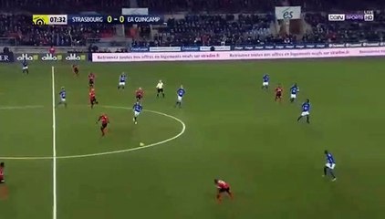 Yannis Salibur Goal HD - Strasbourg	0-1	Guingamp 12.01.2018