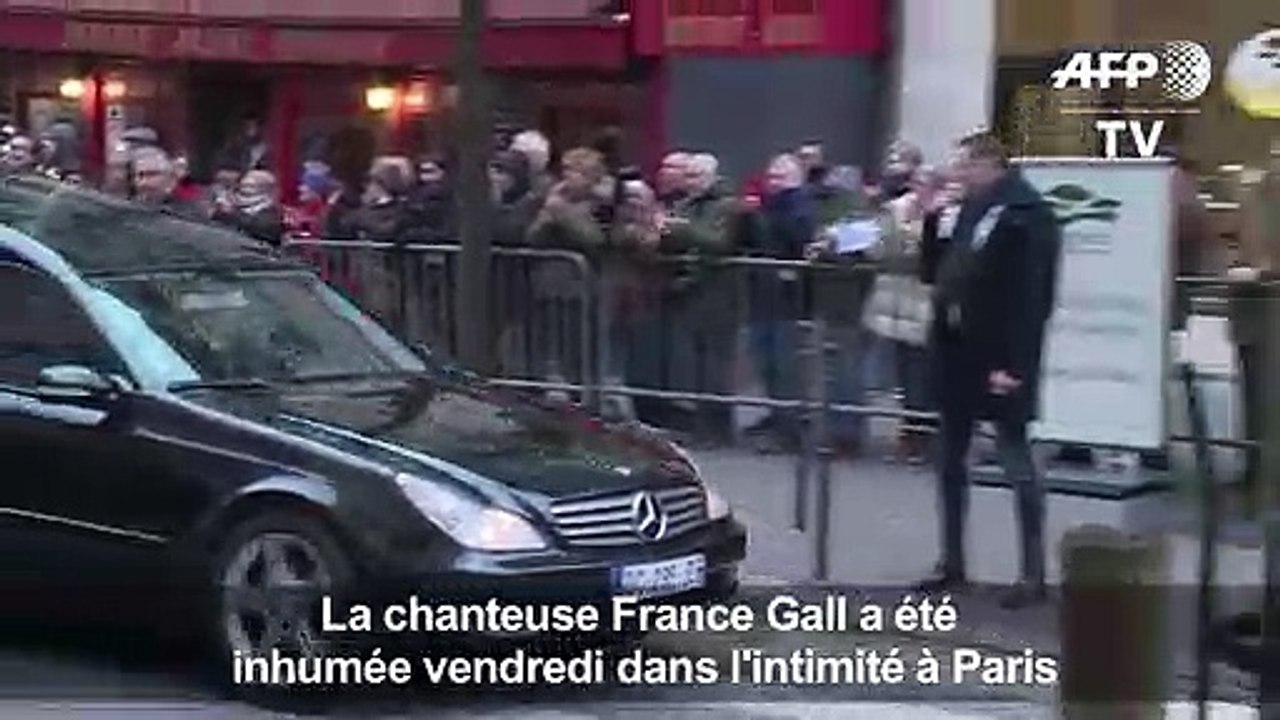 Inhumation de France Gall au cimetière Montmart...