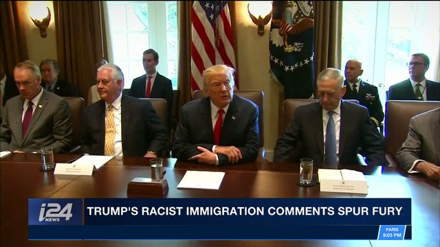 i24NEWS DESK | Trump racist immigration comments spur fury | Friday, January 12th 2018