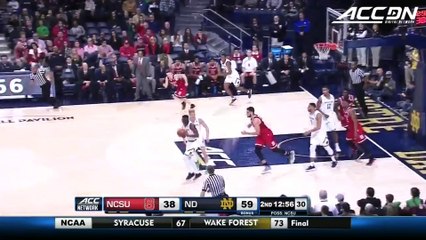 NC State vs. Notre Dame Basketball Highlights (2017-18)
