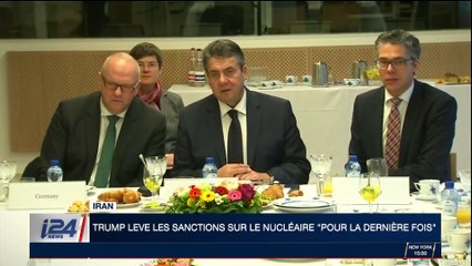 Donald Trump lève les sanctions sur le nucléaire iranien "pour la dernière fois"