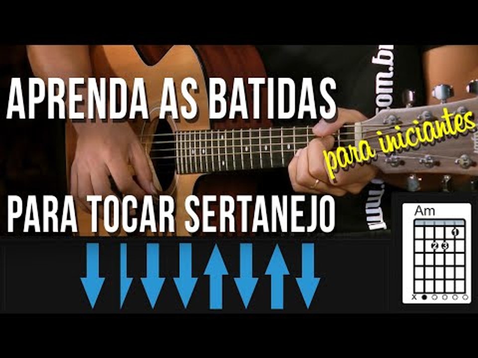 BATIDA DE SERTANEJO UNIVERSITÁRIO NO VIOLÃO