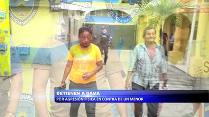 Detienen a dama por agresión física en contra de un menor