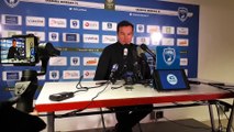 Le coach de l'ASNL Vincent Hognon a des regrets après le 0-0 à Niort