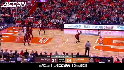Virginia Tech vs. Syracuse Basketball Highlights (2017-18)