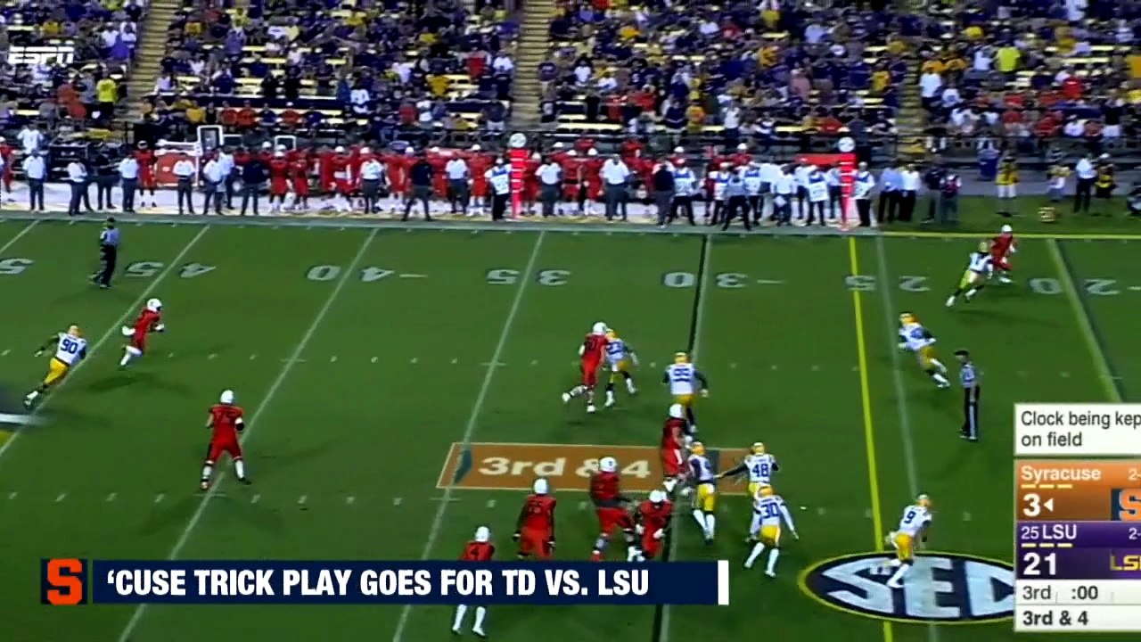 Syracuse Turns Trick Play Into TD vs. LSU