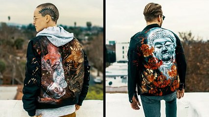 Artist Designs Custom Jackets With Spray Paint