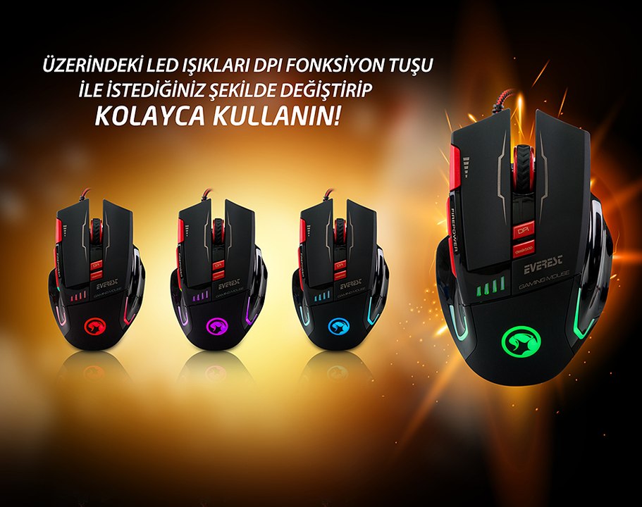 EVEREST SGM-X10 OYUNCU MOUSE+PAD TANITIM İNCELEME