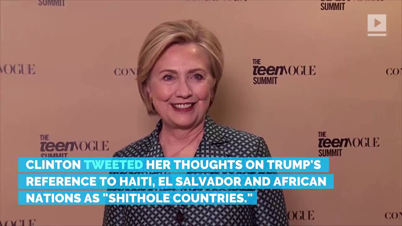 Hillary Clinton Calls Trump's Alleged 'Shithole' Comment 'Racist'