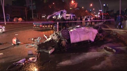 Ankara'da Takla Atıp Alev Alan Otomobilin Sürücüsü, Öldü