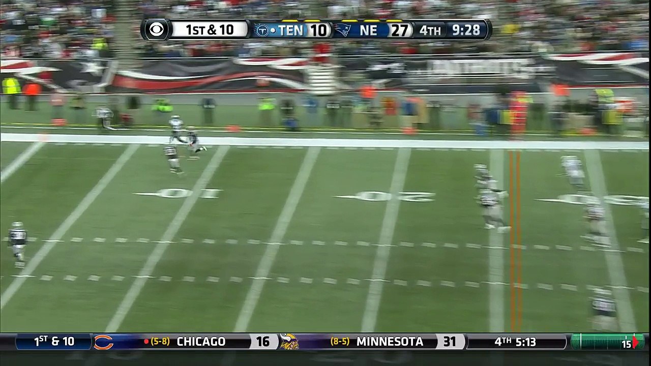 2015 - Titans Zach Mettenberger intercepted by Patriots Malcolm Butler