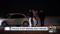 Wrong way driver stopped in Scottsdale