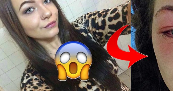 Cette belle jeune fille a voulu colorer ses sourcils, mais elle a failli devenir aveugle
